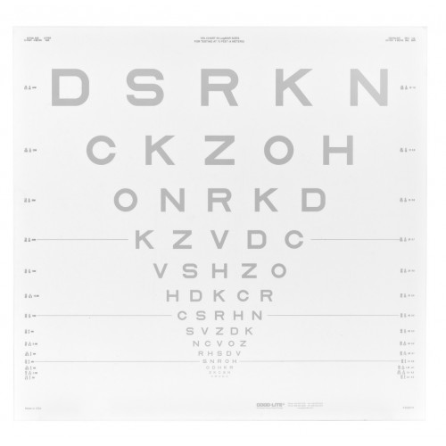 Sloan Letter 10' Translucent Acuity Chart