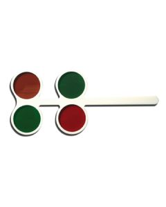 Rot-Grün-Flipper 4 Gläser