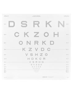 ETDRS-Kontrasttafel - Buchstaben 10 %