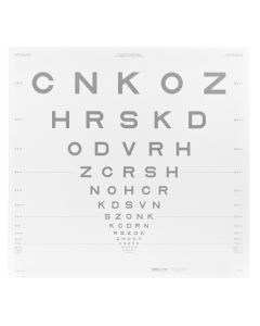 ETDRS-Kontrasttafel - Buchstaben 25%