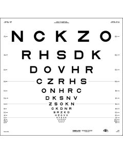 ETDRS-Originalserie 4 m – SLOAN-Buchstaben, Tafel "1" - NCKZO