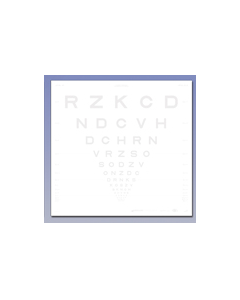 ETDRS Kontrasttafel - SLOAN Buchstaben 1.25 %, 4 m 