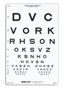 SLOAN-Buchstaben-Tafel, lichtdurchlässig 6 m