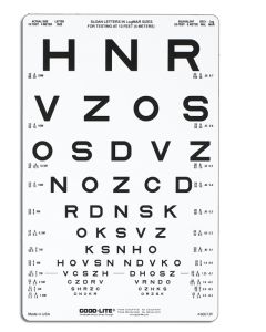 SLOAN-Buchstaben-Tafel, lichtdurchlässig 4 m