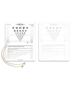 Lesekarte Schwarzdruck?/?10 % Kontrast, 40 cm Prüfdistanz (englischer Text)