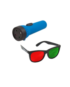 Rot-Grün-Taschenlampe Worth-Test mit Rot-Grün-Brille für Erwachsene