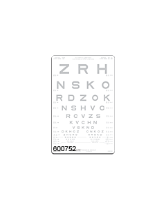 SLOAN-Buchstaben Kontrastfafel 5 %