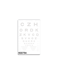 SLOAN-Buchstaben Kontrastfafel 1,25 %