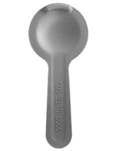 Plastikokkluder, gewölbt grau