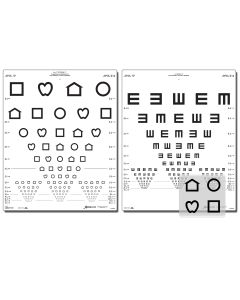 Wandtafel LEA™-Symbole/E-Haken (mit 15 Linien, 3 m)