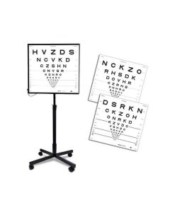 ETDRS-Lichtkasten ESV 3000 Set inkl. Fuß und 3 ETDRS-Originalserie-Tafeln 4m