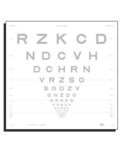 ETDRS-Kontrasttafel - Buchstaben 2,5%,