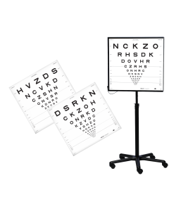 ETDRS-Lichtkasten ESC 2000 Set inkl. Fuß und 3 ETDRS-Originalserie-Tafeln 4m