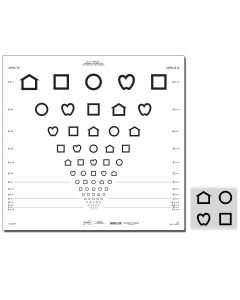ETDRS LEA Symbole Tafel, 4 m