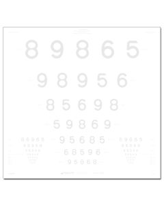 ETDRS-Kontrasttafel, LEA Zahlen 2,5 %, 4 m