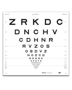 ETDRS "2000"-Tafel "2", Buchstaben 4 m