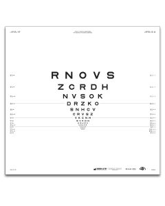 ETDRS "2000"-Serie Tafel "3" Buchstaben 2 m