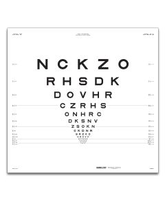 ETDRS Originalserie Tafel "1" Buchstaben 3 m