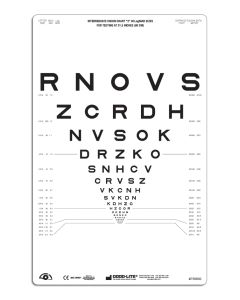 SLOAN Buchstaben-Tafel "3", lichtdurchlässig 80 cm