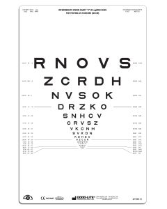 SLOAN Buchstaben-Tafel "3", lichtdurchlässig 66 cm