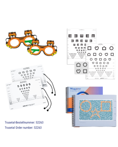 Übersicht der im Sehtest-Sparangebot enthaltenen Produkte aus Variante 1 Basisausstattung