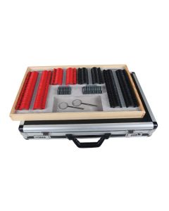 Gläserkasten, 266 Messgläser + 2 Kreuzzylinder - Vergütet