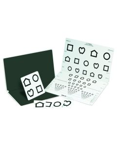 LEA Symbole/Screening, faltbare Tafel mit 15 Linien