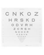 ETDRS-Kontrasttafel - Buchstaben 25%