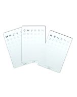 MARS Kontrasttest, Buchstaben