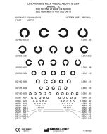 Landolt-Ring-Sehtafel – Taschenformat (40 cm)