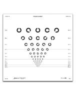 ETDRS-Tafel (3 m) Landoltringe?8 Positionen, 3 m Prüfdistanz
