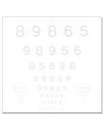 ETDRS-Kontrasttafel, LEA Zahlen 2,5 %, 4 m