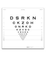 ETDRS Originalserie Tafel "2" Buchstaben 3 m