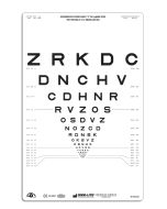 SLOAN Buchstaben-Tafel "2", lichtdurchlässig 80 cm